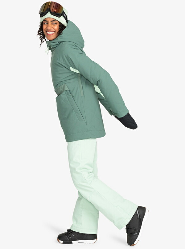 ROXY 女性用スノーボードウェア グリーン ROXY 女性用スノーボード