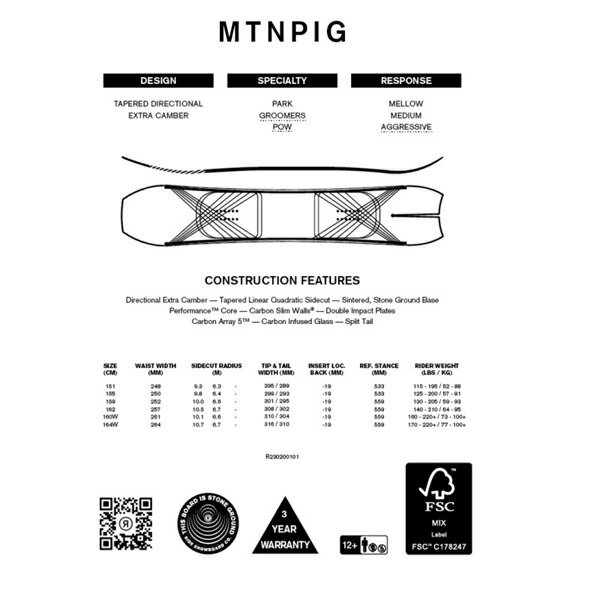 楽天市場】半額 50%off 送料無料 RIDE ライド MTNPIG マウンテンピグ