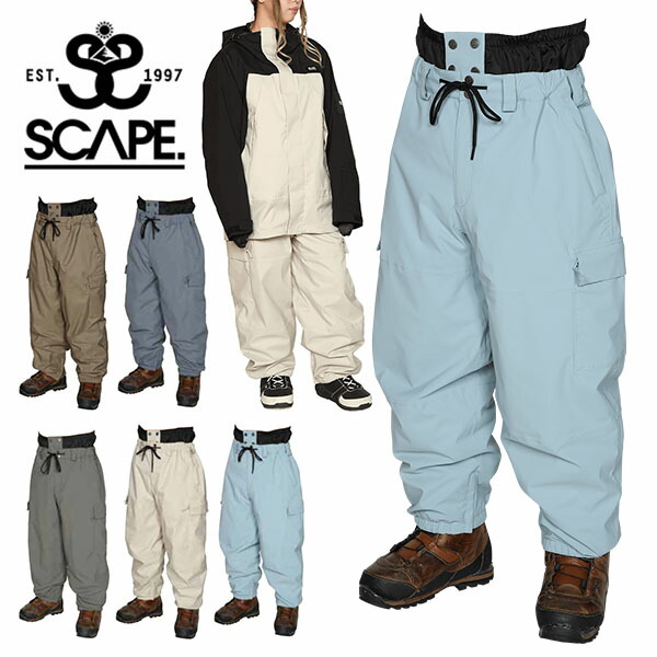 楽天市場】35%off 料無料 スノーボードウェア SCAPE エスケープ BAGGY