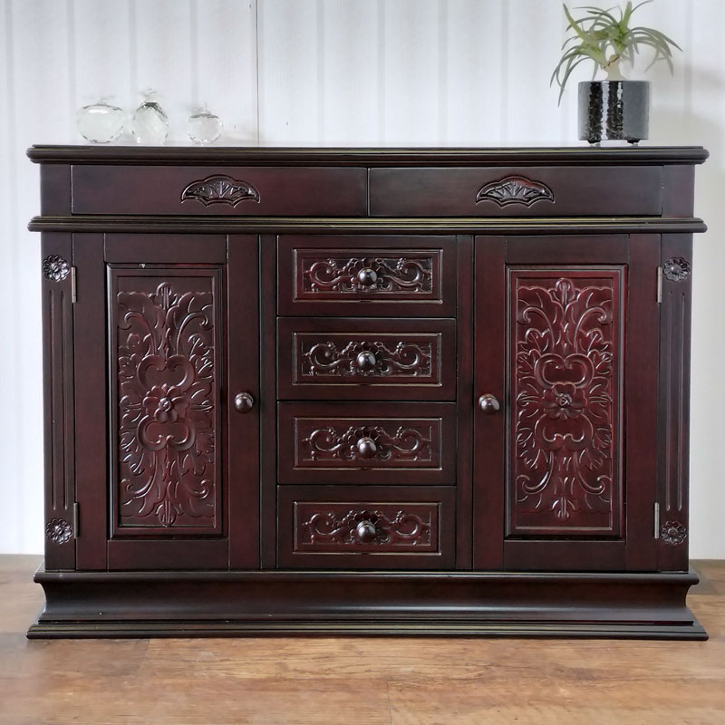 楽天市場】アジアン家具 リビングボード 訳あり アウトレット 送料無料