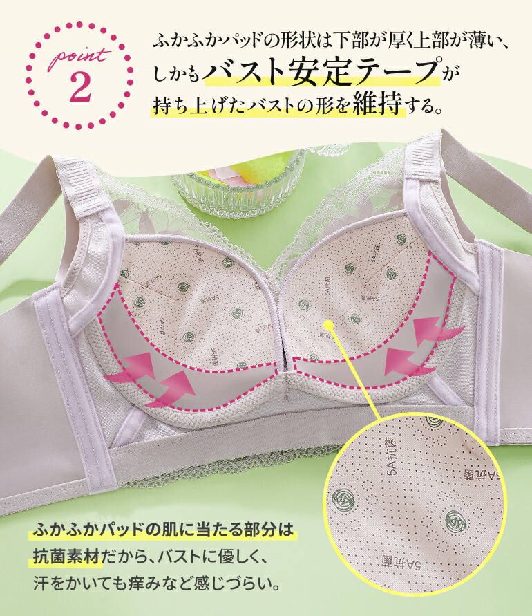 楽天市場】【マラソン限定20%OFF!】 胸を大きく見せる 盛り胸 2 脇高