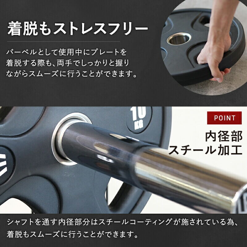 楽天市場】オリンピックバーベルセット バーベルプレート ＆ バーベル