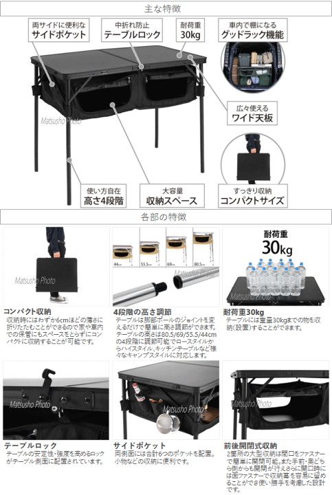 楽天市場】【最大10,000円OFF＋全品P2倍！19日20時から】DOD テーブル