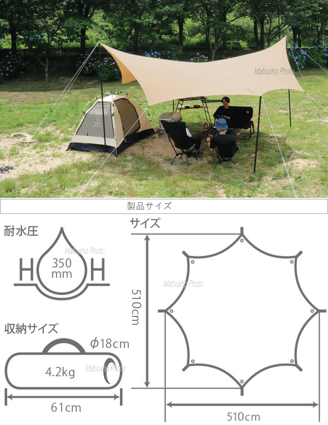 楽天市場】【最大10,000円OFF＋全品P2倍！19日20時から】DOD タープ