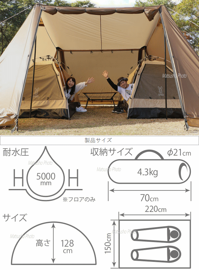 楽天市場】【最大10,000円OFF＋全品P2倍！19日20時から】DOD テント