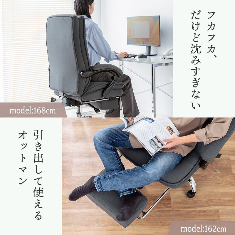 楽天市場】オフィスチェア リクライニングメッシュ ハイバッグ チェア