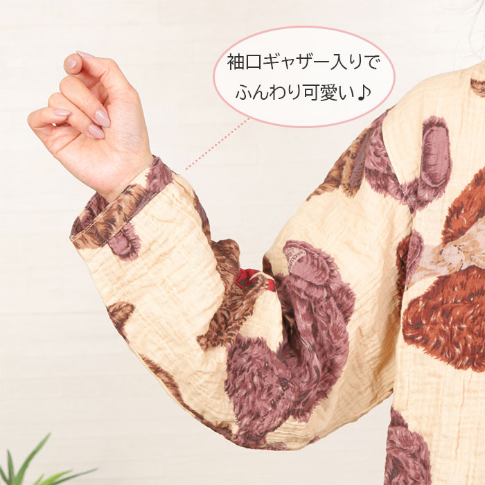 楽天市場】【梅春ガーゼ☆20%OFF】＼大人のテディベア柄／【LLサイズ