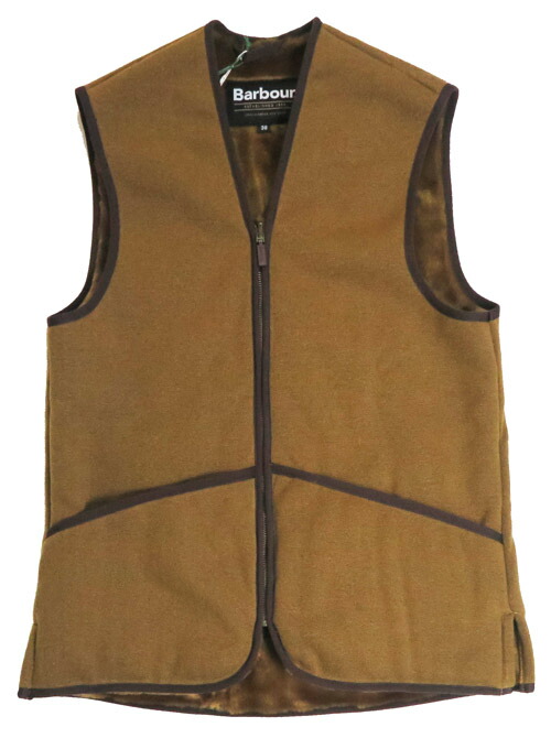 楽天市場】Barbour バブアー フロントジップ ファー ライナー ベスト