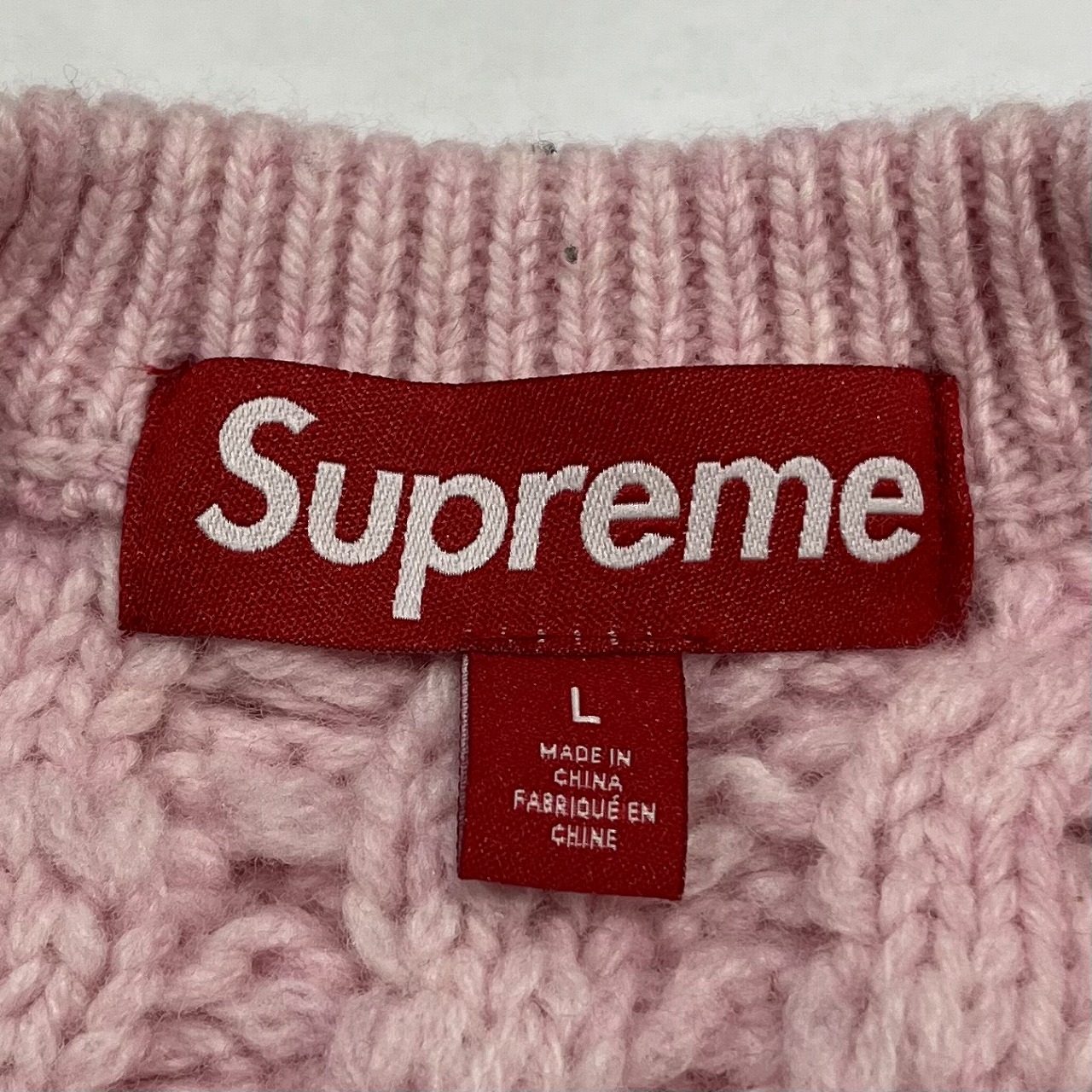 楽天市場】Supreme 23aw Applique Cable Knit Sweater Size-L