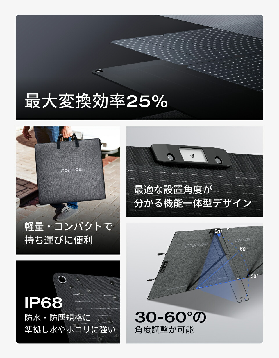 楽天市場】【クーポン利用で30,030円 2/18 00:00〜】EcoFlow ソーラー