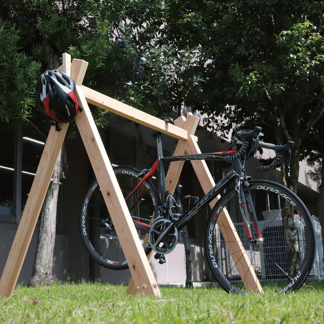 楽天市場】【ふるさと納税】木組みで木製サイクルラック(1台) サイクル