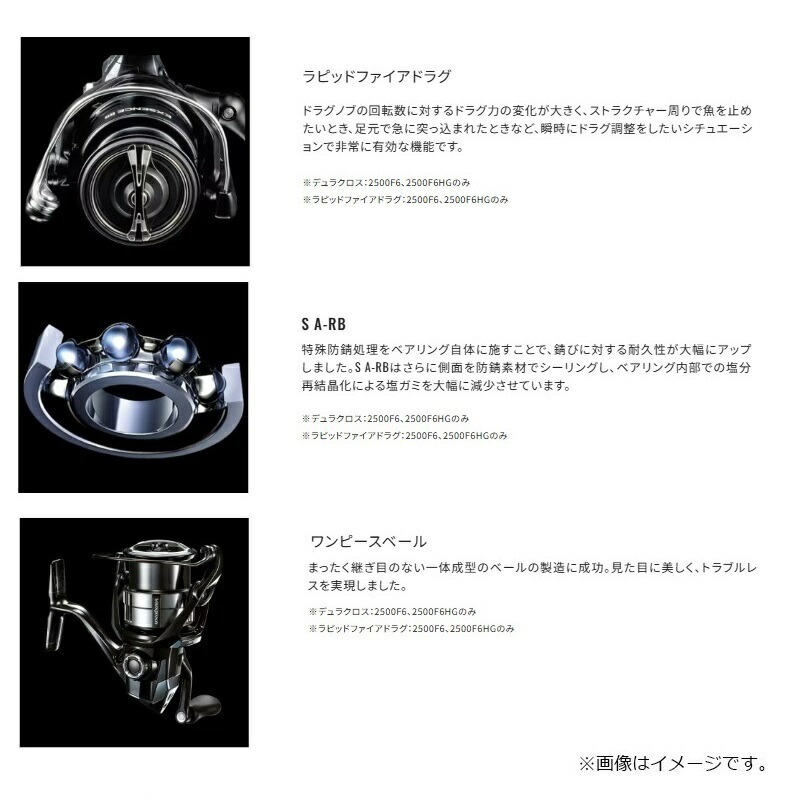 楽天市場】シマノ 25コンプレックスXR C2500F4XG / スピニング リール