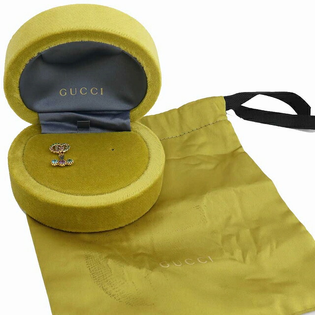 楽天市場】（美品）グッチ GUCCI ダブルGシングルピアス 片ピアス