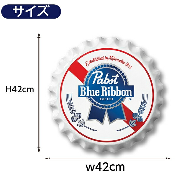Pabst blue ribbonアメリカン アンティークUSAビール 看板 70s〜Pabst