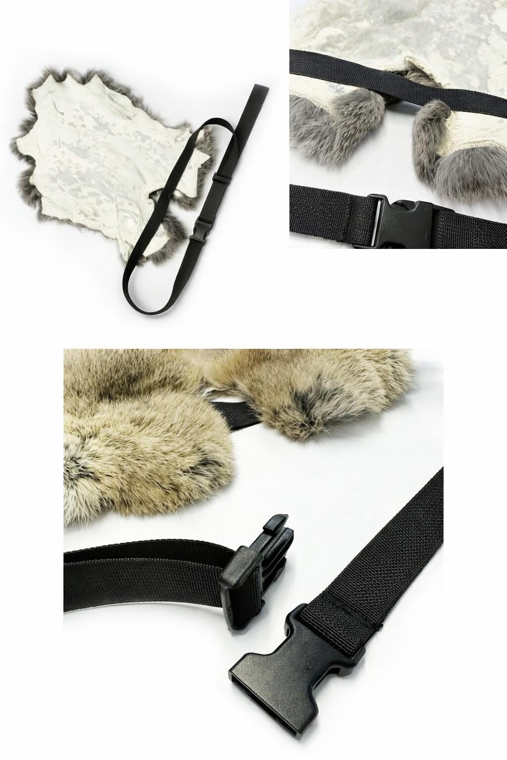 楽天市場】【ラビット尻あて】ウサギ毛皮敷物 日本製 本革使用｜送料