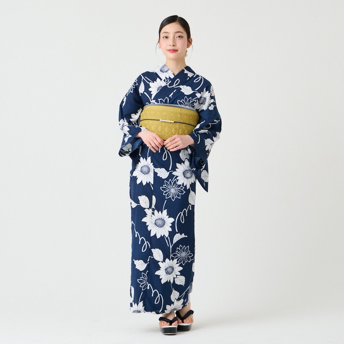 楽天市場】浴衣単品「 NaturalFurifu ひまわり 」公式 ふりふ ゆかた