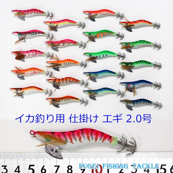 楽天市場】メール便送料無料 釣具 2.0号 エギ 20本 セット 格安