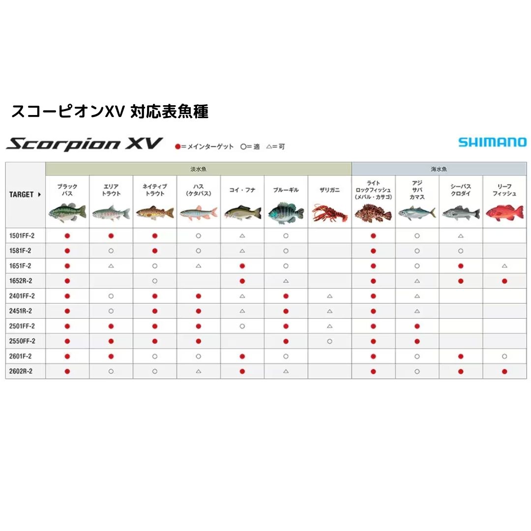 楽天市場】スコーピオンXV 2601F2 SHIMANO（シマノ） 大型便A