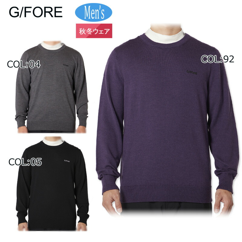 ☆新品☆ G/FORE ロゴ ブラック クルーネックセーター 秋冬 楽天市場