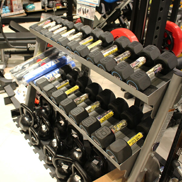 楽天市場】アレックス ラバーヘックスダンベル（4kg）2個セット