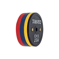 楽天市場】[IVANKO] ラバーウェイトリフティングオリンピックプレート
