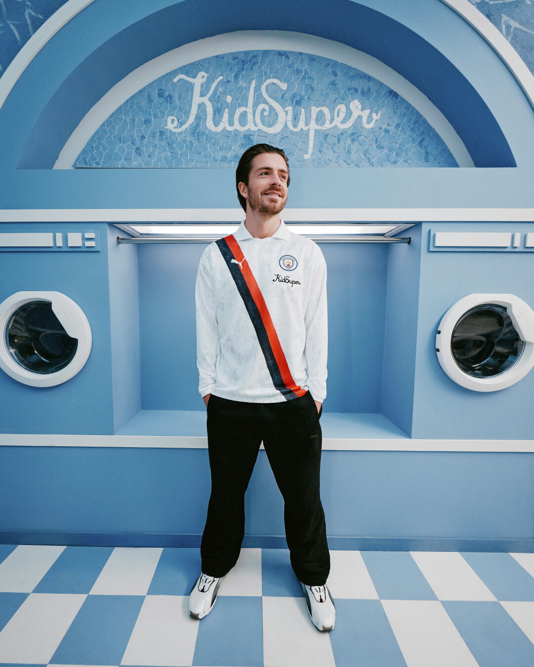 楽天市場】プーマ KIDSUPER × MCFC マンチェスターシティ LS レトロ