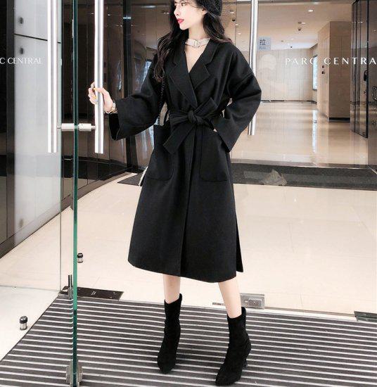 楽天市場】【取寄】ロングコート レディースロングコート ベルト付き