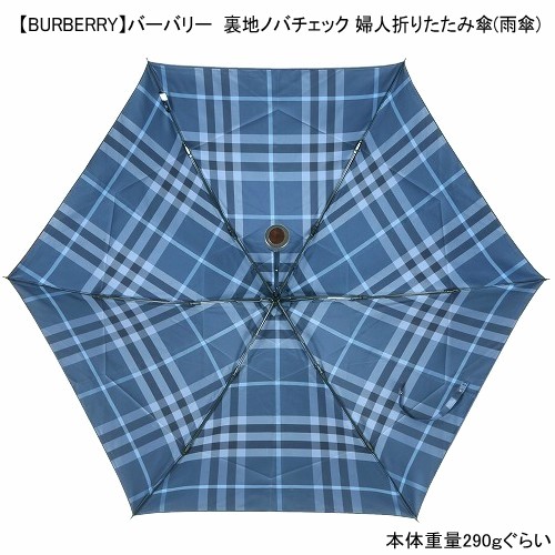 budenarockさま未使用品】BURBERRY チェック柄 長傘 ネイビー BURBERRY