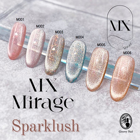 楽天市場】MX Mirage マグネットジェル Sparklush スパークラッシュ 8g