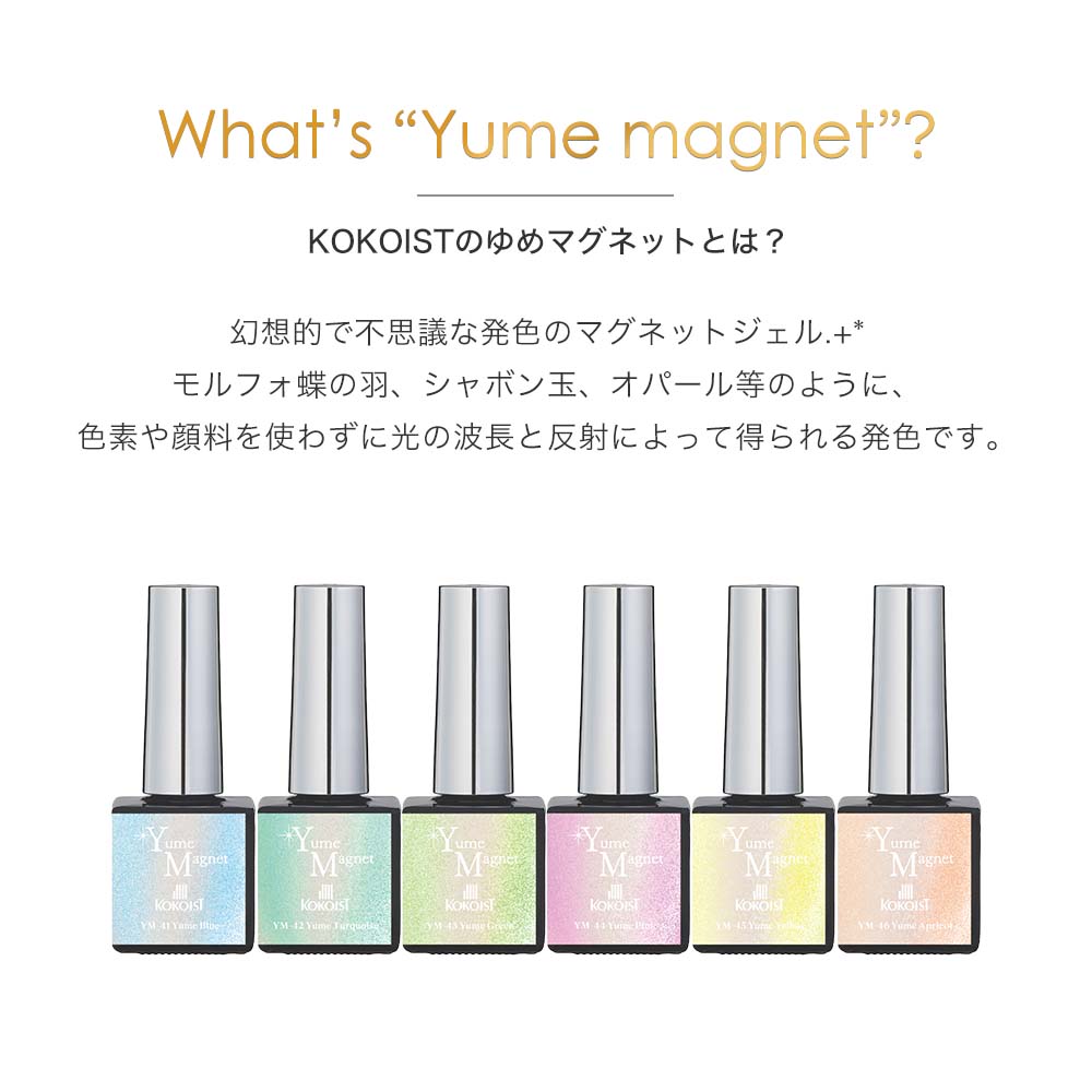 楽天市場】ココイスト KOKOIST ゆめマグネット 10g 全6色 YM-41~46