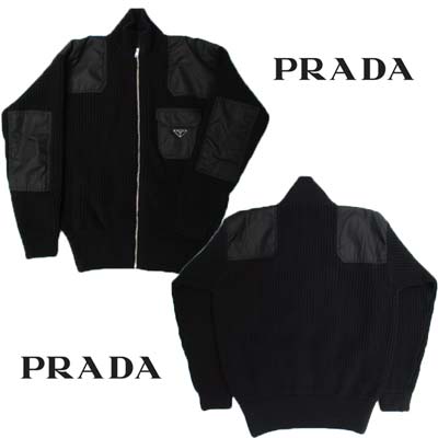 楽天市場】プラダ PRADA カーディガン ニット メンズ チェストポケット