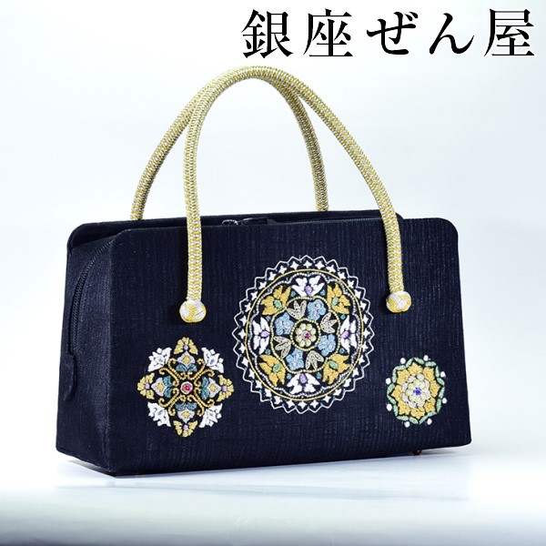 楽天市場】ビーズ本手刺繍ボストン型バッグ 華文【 礼装用バッグ 訪問