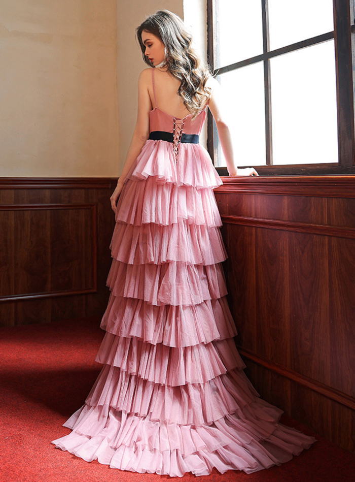 楽天市場】ANGEL カラードレス チュール フリル キャミソール トレーン