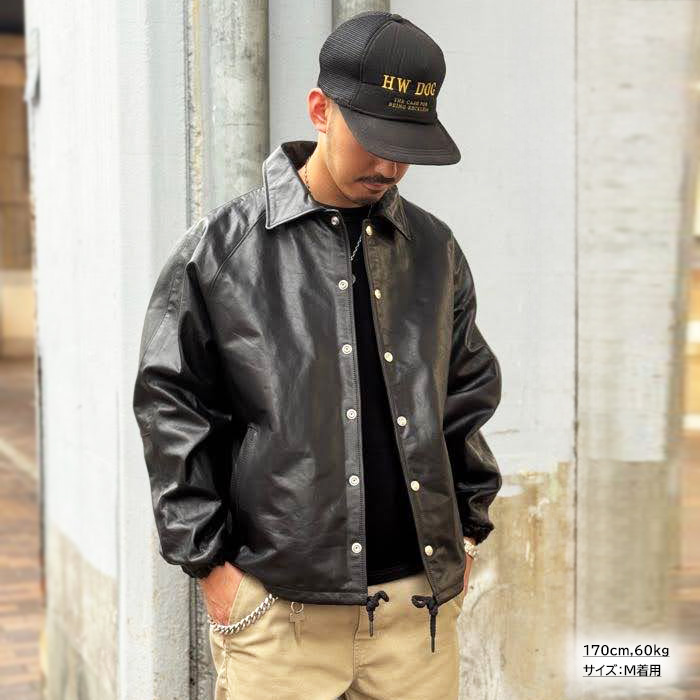 楽天市場】LEATHER COACH JACKET 782-5950054 レザー コーチジャケット