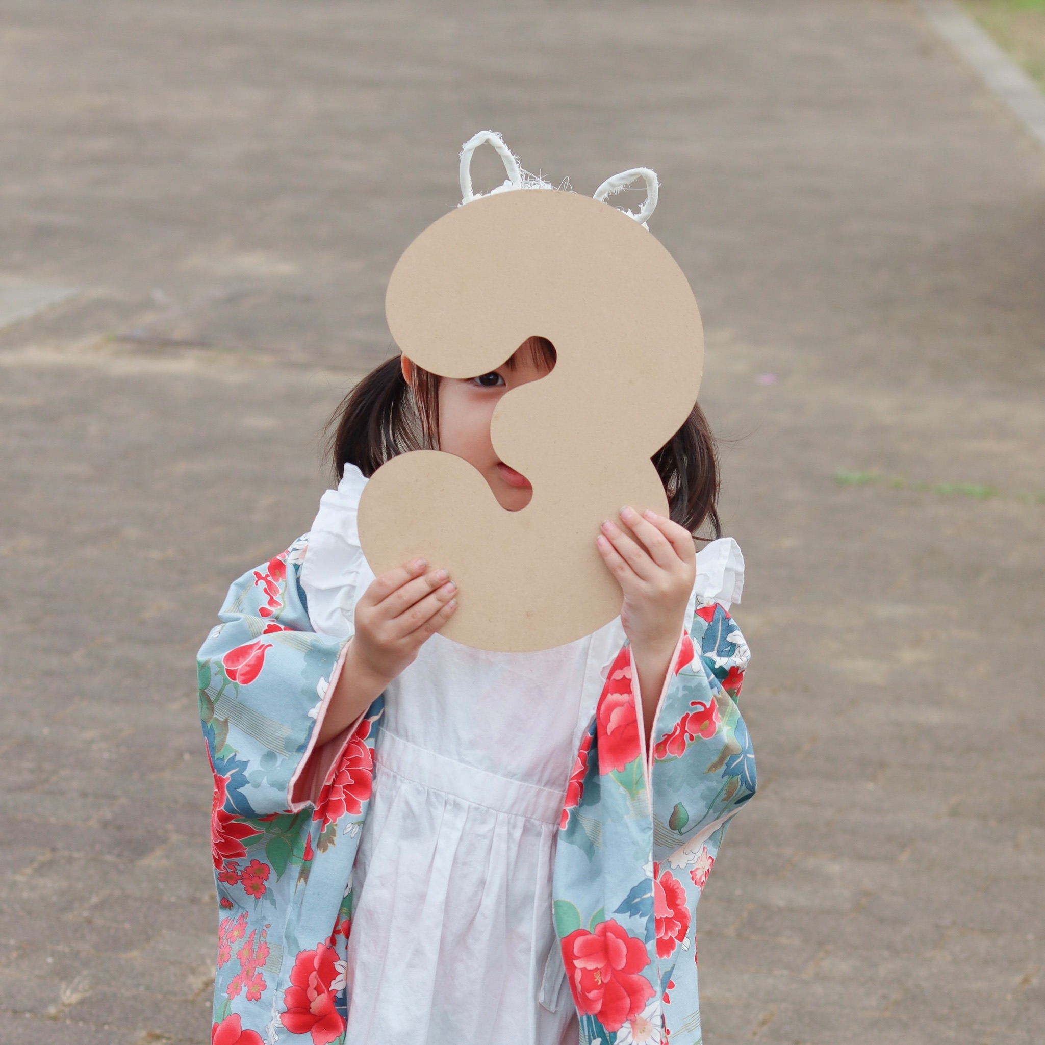 楽天市場】Airie 七五三 3歳/5歳/7歳 木製 数字 レターバナー ビック
