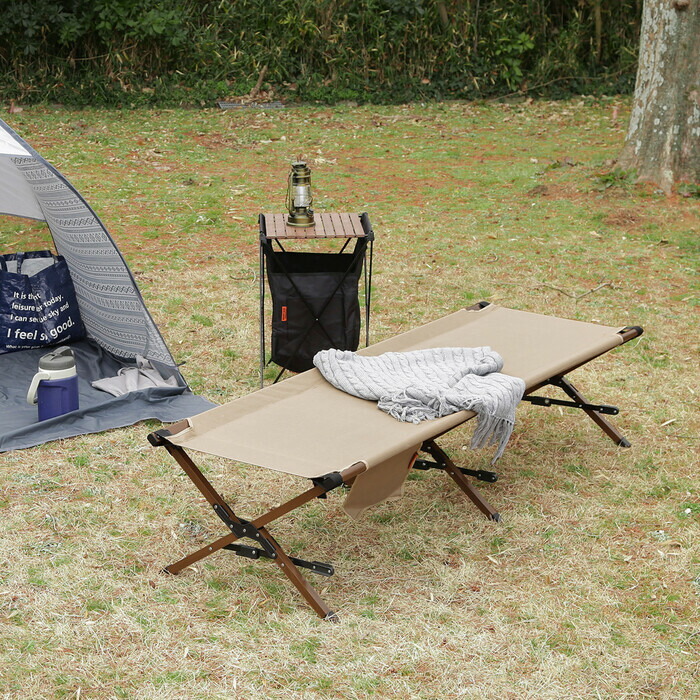 フォールディングベッド キャンプ コット IGNIO マット一体型