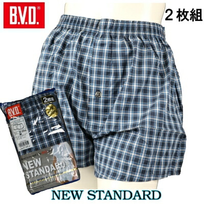 楽天市場】【ポイント5倍】BVDトランクス 2枚組 B.V.D. 綿100％ メンズ