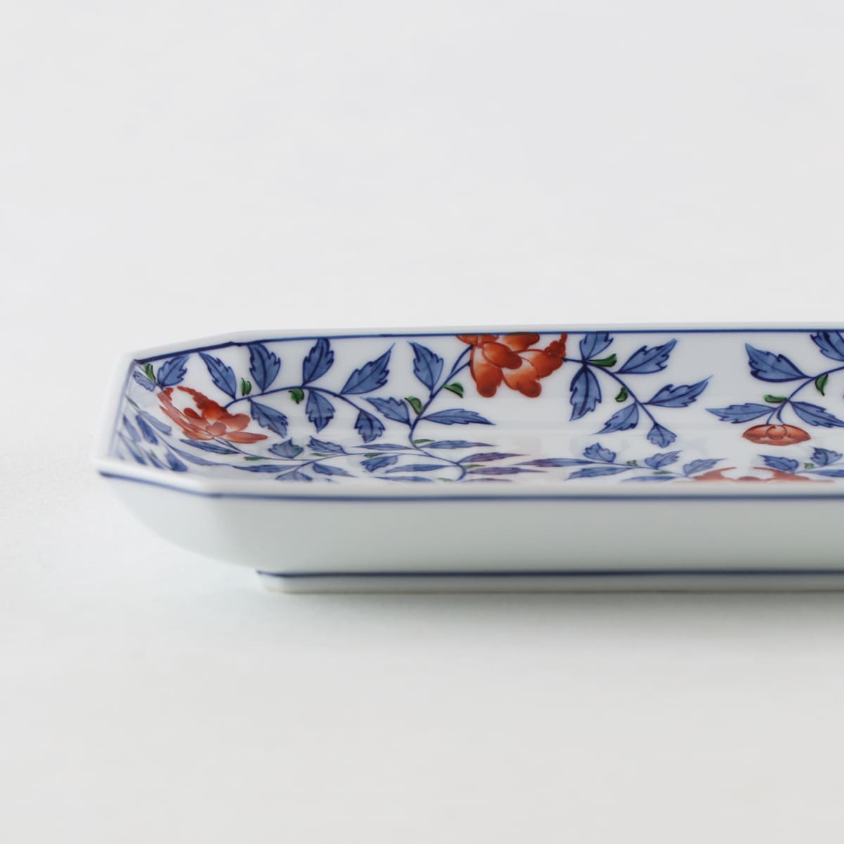 楽天市場】【ふるさと納税】源右衛門窯 染錦花唐草 長方皿 器 食器 角