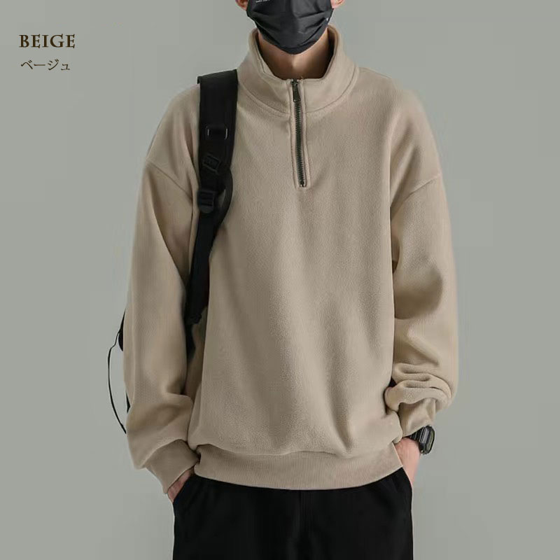 楽天市場】フリース メンズ トップス ハーフジップ ポーラー フリース