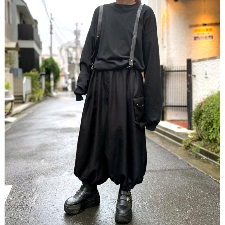 楽天市場】サスペンダーカーゴサルエルパンツ原宿 キングリーマスク