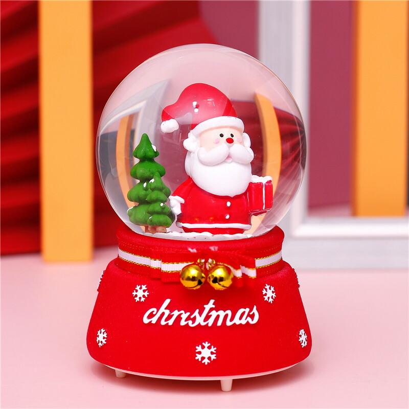 楽天市場】クリスマス オルゴール スノードーム 音楽付き LED 発光