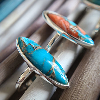 楽天市場】turquoise-ms 大粒リング 天然石 リング シルバーリング