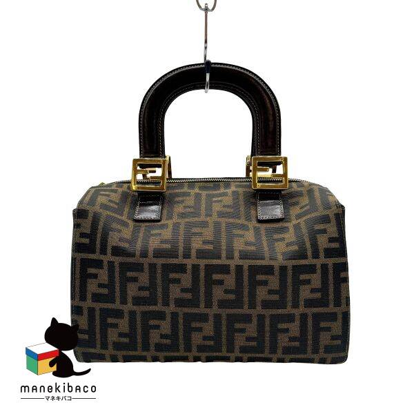 楽天市場】フェンディ FENDI ブラウン ズッカ ハンドバッグ ミニ