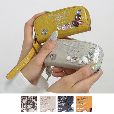 ADMJ☆スネークレザー☆スワロフスキー☆ケース☆タマミワタナベZAO