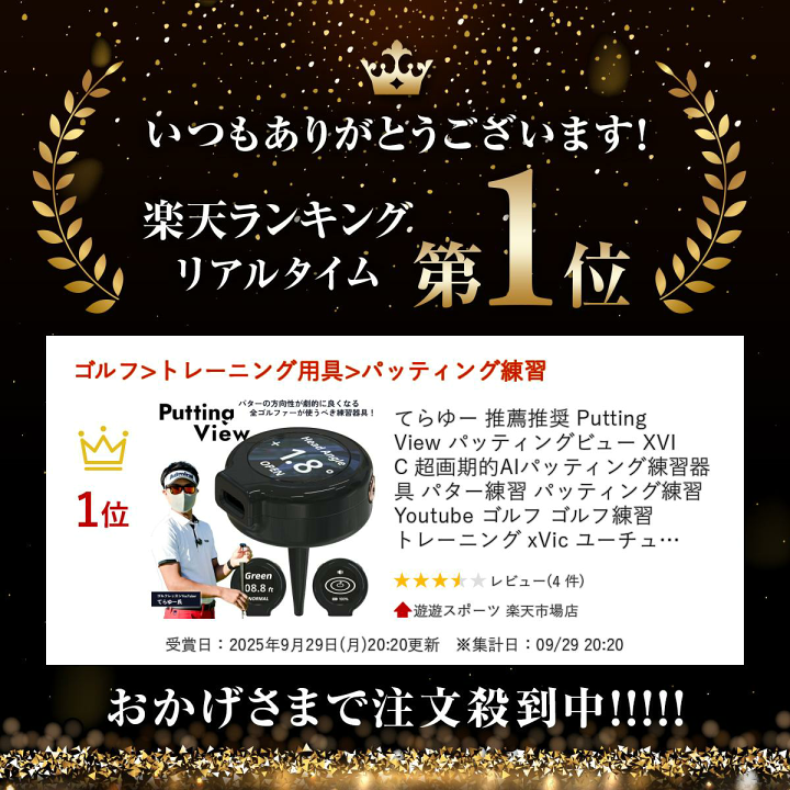 楽天市場】てらゆー 推薦推奨 Putting View パッティングビュー XVIC