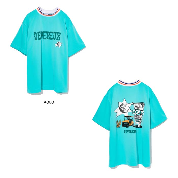 Devereux golf モックネックシャツ DEVEREUX GOLF デヴァローゴルフ