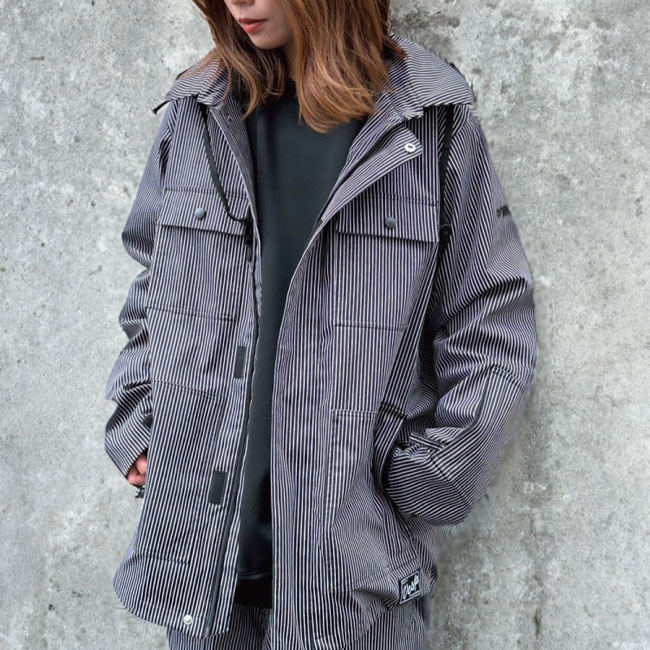 楽天市場】べスプ VESP TWOWAY HICKORY WORK SHIRTS JACKET VPMJ1051A