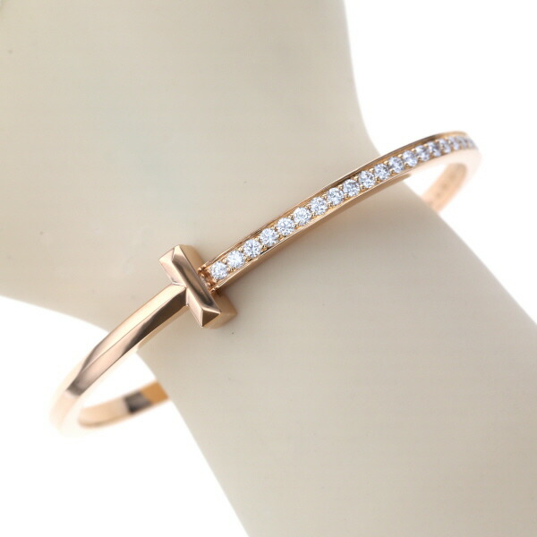 楽天市場】TIFFANY&Co. ティファニー K18PG T ワン ナロー ヒンジ