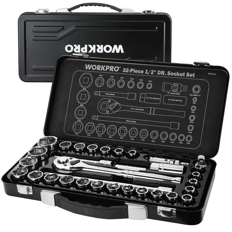 楽天市場】WORKPRO ソケットレンチセット 32点組 差込角12.7mm（1/2