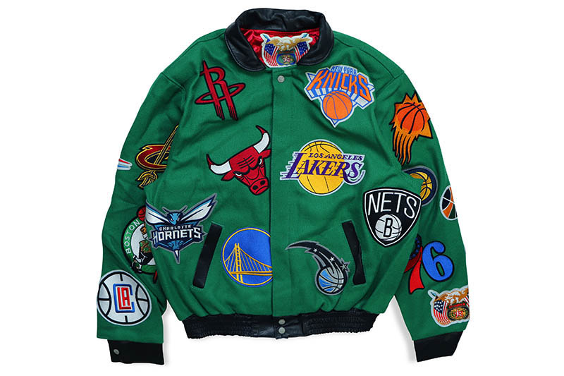 楽天市場】JEFF HAMILTON NBA COLLAGE WOOL & LEATHER JACKET NBA-101